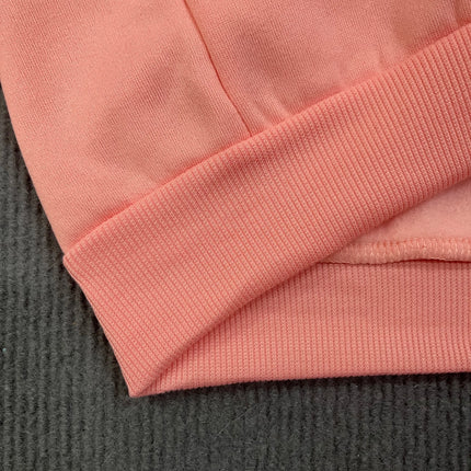 Y2K Sweet Cool Pink Star Bubble Letter Zip Hoodie Pocket Loose Long Sleeve Coat