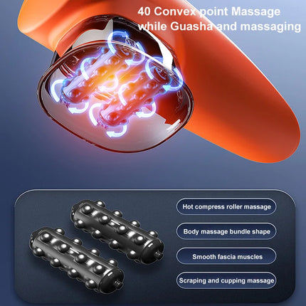 Electric Scraping and Cupping Massager Electronic Muscle Stimulation Machine With Pulse Glove Strong Suction Force Cupping