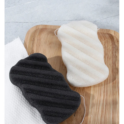 Clearance_Brainbow Face Washing Sponge Konjac Wash Face Puff Large Foaming Deep Cleansing Horny Belt Lanyard Makeup Cleansing Pu