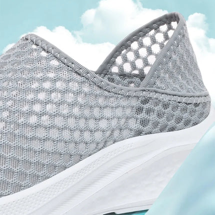 Sports shoes men's mesh breathable casual men's shoes unisex soft and comfortable couple shoes plus size flat shoes women 36-48