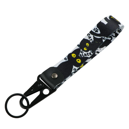 Lucky Cat Eagle Beak Keychain Motorcycles Girl Animation Short Lanyards Used in Phone Rope Badge Holder Accessories