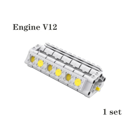 MOC Technology Parts Kit Building Blocks Differential Gear Kit Engine Cylinder Building Blocks Model Car 65413  62821 V6 V8 V12