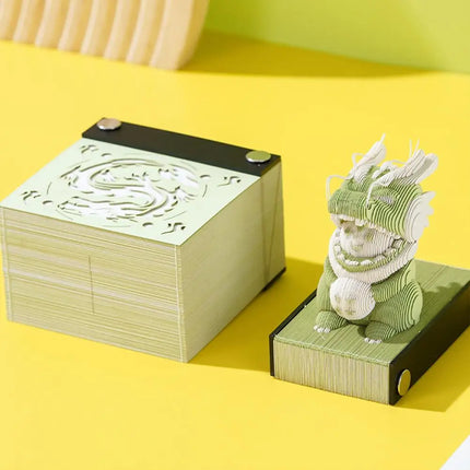 3D Notepad Cute Bunny 3D Memo Pad Animal Sticky Note Art Notes Block Office Accessories Birthday Gifts For Kids Friends
