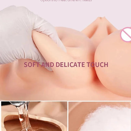 Artificial Silicone Fake Breast Boobs Forms Crossdresser for Female Women Crossdressing Cosplay Real Feeling Soft Neck Big Cup