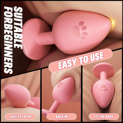 S/M/L Anal Plug Butt Vibrator Women/Men Soft Silicone Detachable Erotic Bullet Anal plug Bullet Gay Sex Toys for Adults Sex toy