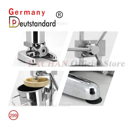 LX 2/3L Small Spanish Churros Maker With 5 Nozzles Mold Churro Machine Churro Extruder Churro Press