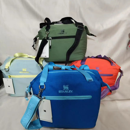 New Woven Organ Lunch Bag Office Workers Portable High-Capacity Waterproof Portable Warm Bag Daily Collocation Girl Series
