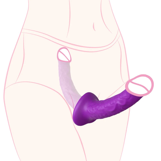 Strapless Strapon Dildo Vibrator 3 in 1 Sex Toys for Adult Double Penetration Anal Plug Anal Beads Vibrators for Women Lesbian