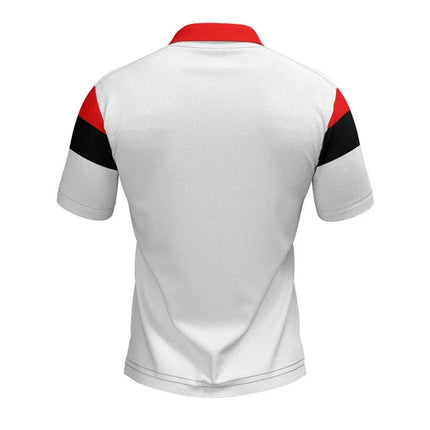 Men's summer casual short-sleeve sports shirts, men's polo shirts, color block, slim fit lapel shirts, polo shirts, men's