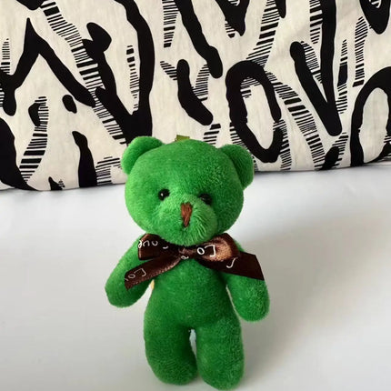 18-90Pcs Mini Teddy Bear Toy Plush Stuffed Bear Doll for Keychain Craft DIY Accessory Birthday Gifts Party Favors Supplies 4.7in