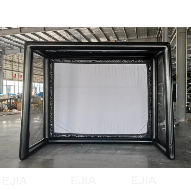 Newly Portable Inflatable Golf Simulator Enclosure Indoor/Outdoor Golf Practice Swing Tent with Projection Screen for Training