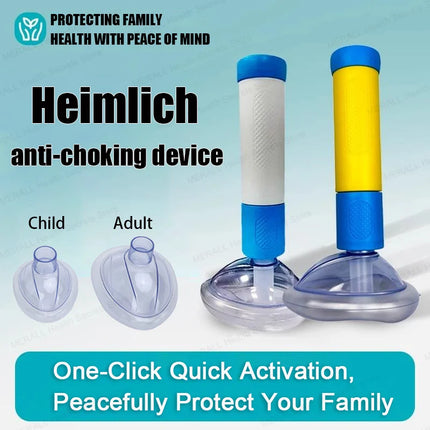 Anti Choking Device New Upgrade Portable Choking Emergency Life Saving Suction Vac Anti Choke Device First Aid Kit for Kid Adult