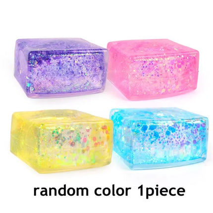 Squishy Sequin Maltose Cat Paw Slow Rebound Squeeze Toys Stress Relief Fidget Toys for Adults Decompression Sensory Toys
