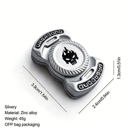 Fun 3-in-1 Play EDC Fidget Toy Personalized Skull Ghost Fidget Spinner Alloy Metal Fidget Slider Stress Relief Toy ADHD Tools