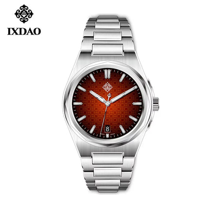 IX&DAO 2025 New 37mm Warrior Men's Automatic Mechanical Watch Miyota 9015 Movement Sapphire Stainless Steel Waterproof 10Bar BGW