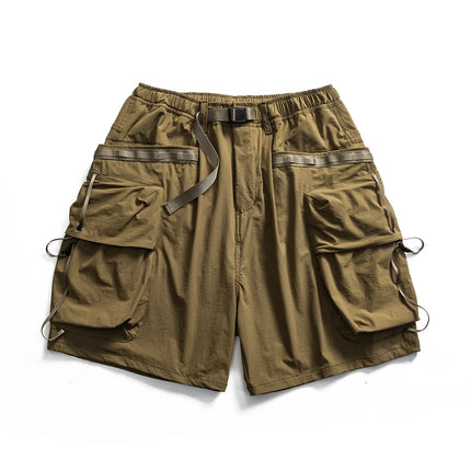 Men's Summer Multi Pocket Outdoor Loose Casual Function Cargo Shorts Cityboy Fashion Techwear Quick Dry Sports Shorts Short Pant
