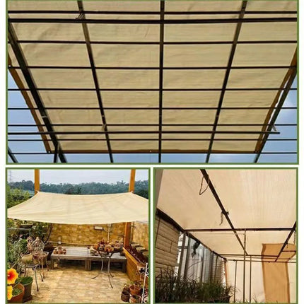 Beige  sunshade cloth sunshade durable sun protection shade mesh suitable for terrace plant greenhouse chicken coop porch