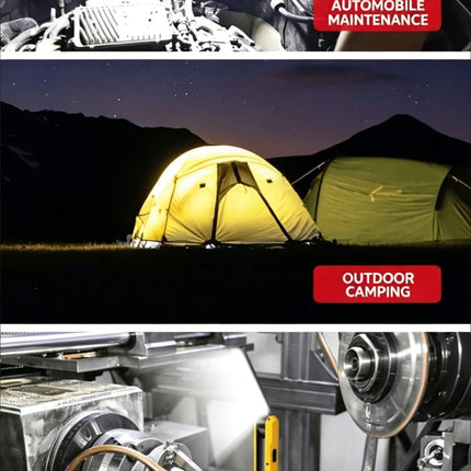 Rotatable COB Work Light LED Flashlight USB Charging Car Repair Lamp SOS Warning Light With Magnet Hook 4 Modes Camping Lantern