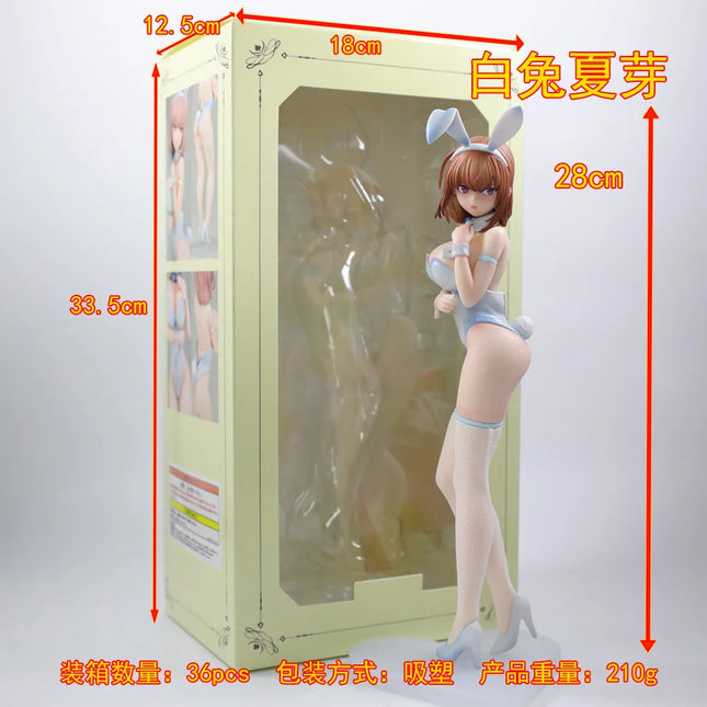 28/30CM White Bunny Natsume Ensoutoys Sexy Girl Anime Action Figures PVC Hentai Collection Doll Model Toys Adult Gift