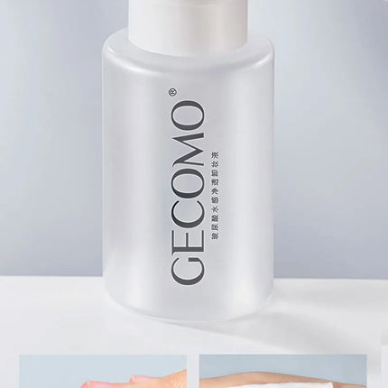 GECOMO Hyaluronic acid makeup remover-3-in-1 Eye, Lip, and Face Cleanser，Gentle, Suitable for Sensitive Skin, Pump Bottle