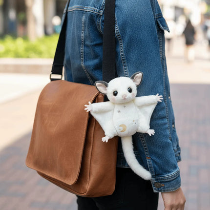 Cute Sugar Glider Plush Keychain Soft Flying Squirrel Bag Charm Kawaii Animal Pendant Gift