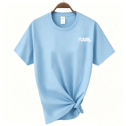 Fashion Casual Brand Karls T Shirt Men Women Cotton Short Sleeve O-neck Tshirt Men's Women's Summer Top Tee Shirt