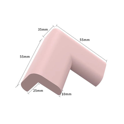 Soft Corner Protectors- Pre-Taped Rubber Edge Guards with Adhesive Strips, Furniture Bumpers for Fireplace Table Stairs Cabinet