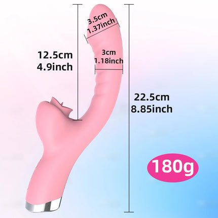 Clitoris Vibrator For Adult Women Tongue Licking Sex Toys Dildo Female Vibrator Masturbator Goods G Spot Clitoral Stimulator