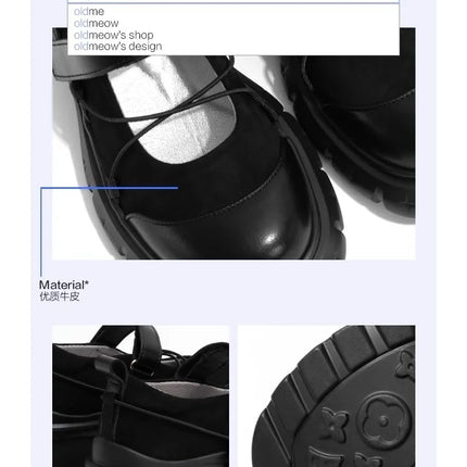 Retro Woman Shoes Casual Female Sneakers Clogs Platform Flats Modis All-Match Creepers Summer Cross Dress 2025 New Mary Janes Ru