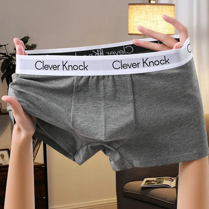 1Pcs Boxer Shorts Men's Underwear Sexy Panties Cotton Solid Man Underpants Male Boxers Homme U Convex Lingerie Free Shipping