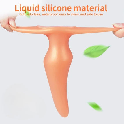 Wearable Anti Drop Soft Anal Plugs Liquid Silicone Huge Butt Plug Prostate Massage Anal Training Comfortable To Wear Butt Plug - DILDO