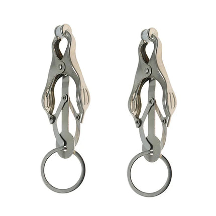 Heavy Nipple Clamp Clips Weight Couple Stimulator Metal Nipple Clips with Ball Weight Breast Bondage Restraint Sex Toys Woman18+