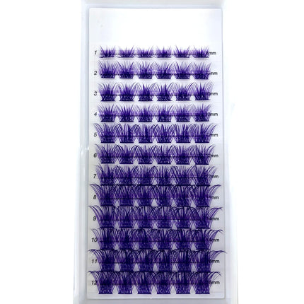 Mix Color Russian Volume beam Eyelashes Segments Natural Lashes DIY Cluster Eyelashes Segment Lashes Mixed size Rainbow Eyelash