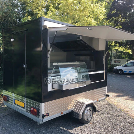 Belyoo 2026 9.8ft Street Food Trailer Mobile Hot Dog Stand Food Truck With Full Kitchen Juice Vending Trailer Ice Cream Truck