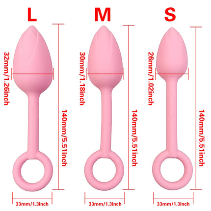 1Pcs, Silicone Vaginal Dumbbells Flower Shape With Scale Vaginal Muscle Training Ball Anal Plug Butt Plug Adult Sex Toys