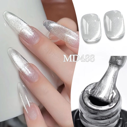 8ml Water Light Cat Magnetic Gel Nail Polish Shiny Effect Semi Permanent Soak Off UV LED Gel Varnish Manicure DIY Nail Supplies