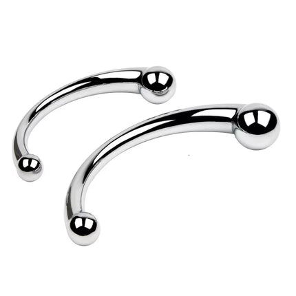 Double Ended Stainless Steel G Spot Wand Prostate Massage Stick Pure Metal Penis P-Spot Stimulator Anal Plug S&M anal dilator