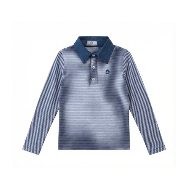 AP SS26 blue denim collection kids boys girls spring summer fashion jeans pleated skirt jumper shirt family clothing clothes