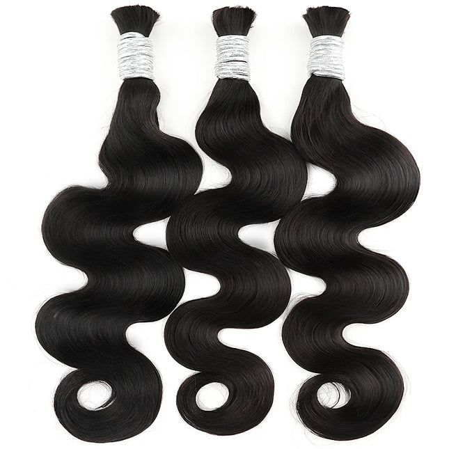 Deep Wave Hair Bulk For Boho Braids 100% Human Hair Extensions No Weft Pure Color Curly 12A Vietnamese Hair 30 inch Bundle