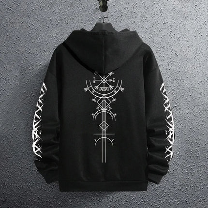 2025 Brand New Black Sweatshirts Autumn Winter Male Daily Casual Sporty Jogging Hoodie Men's Outwear Fashion Pullover