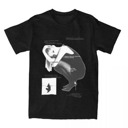 Eternal Sunshine Tracklist Music T-Shirt Summer Ariana Grandes T-Shirts Cotton Cool Tee Shirt for Couple Short Sleeve Tops