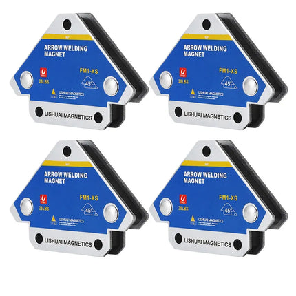 4PCS Hot 12.5KG Magnetic Welding Fixer 45° 90° 135° Multi-angle Magnet Weld Positioner Ferrite Auxiliary Locator Tools