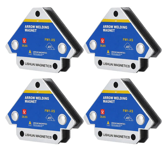 4PCS Hot 12.5KG Magnetic Welding Fixer 45° 90° 135° Multi-angle Magnet Weld Positioner Ferrite Auxiliary Locator Tools
