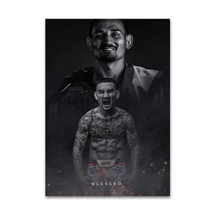 Boxing Fighting Star Canvas Wall Art Print Poster MMA Decorative Painting Modern Home Decor Boxing Sports Lover Gift Unframed