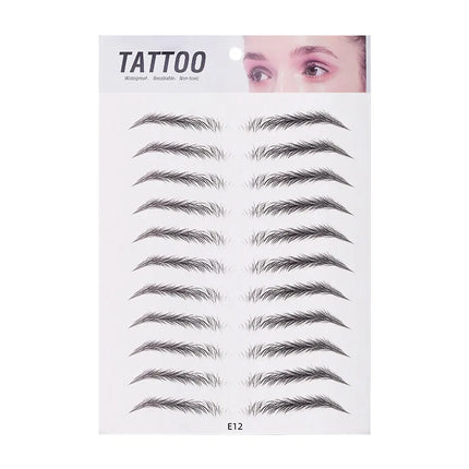 10pcs Eyebrow Tattoo Sticker Waterproof Eyebrow Templates Tools Cosmetics Professional Makeup Eye Brow Shaper Eyebrows Sticker