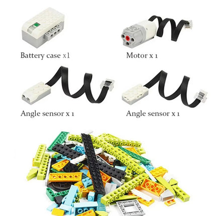 STEM Educational Building Blocks Kit 280pcs with Electronic Sensors 45300 for Robot Programming Kids Gift