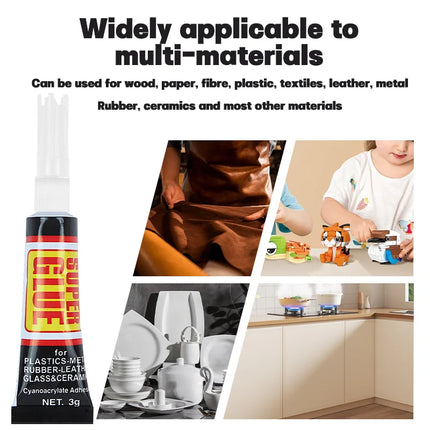 1-30pc Glue Strong Quick-drying Adhesive Transparent Epoxy Resin Glue for Sticking Shoes Plastic Metal Repairing Furniture 3g/pc