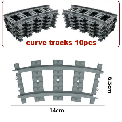 Moc Train Track Motor Technical Blocks Power Functions Parts Remote Control + AAA Battery Box Set PF Bricks DIY Toys Accessories