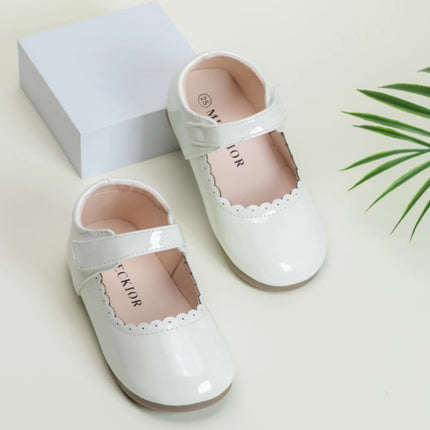 Girls' Soft-Soled Multi-color Leather Spring Autumn New Baby Girl Bright Color Leather England Style Breathable Princess Shoes