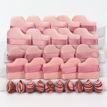 30-Piece Makeup Sponge Set, for Setting Makeup, Applying Makeup, Suitable for All Skin Types